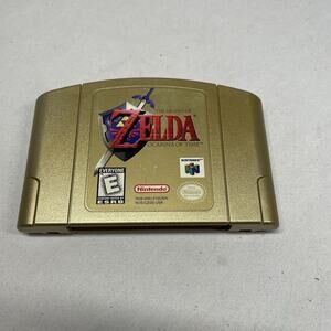 The Legend of Zelda Ocarina of Time Collectors Edition Nintendo 64 N64 Gold Cart